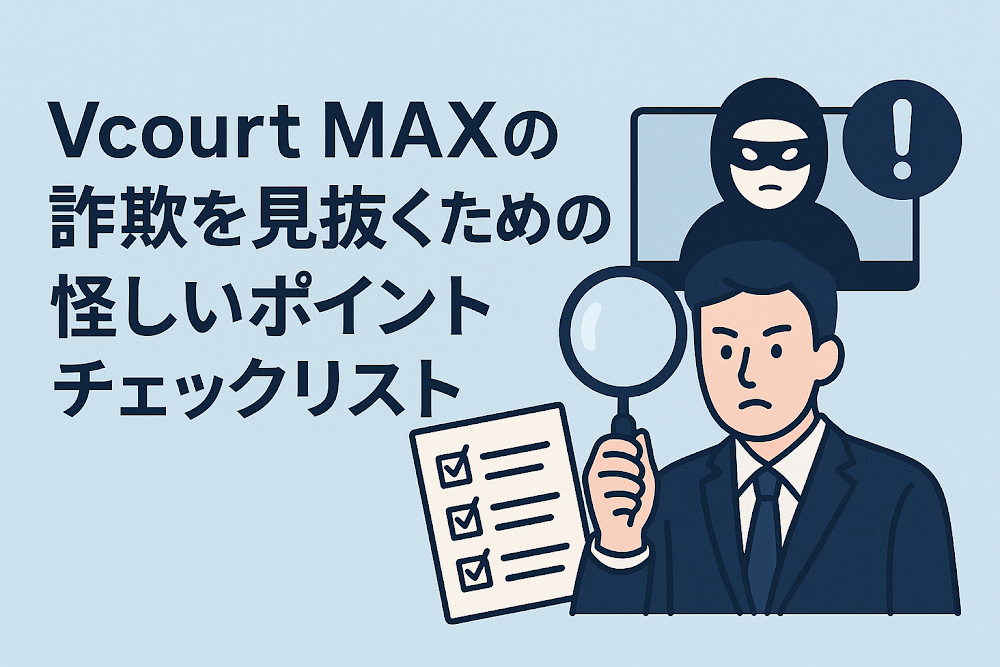 Vcourt MAXの詐欺を見抜くための怪しいポイントチェックリスト