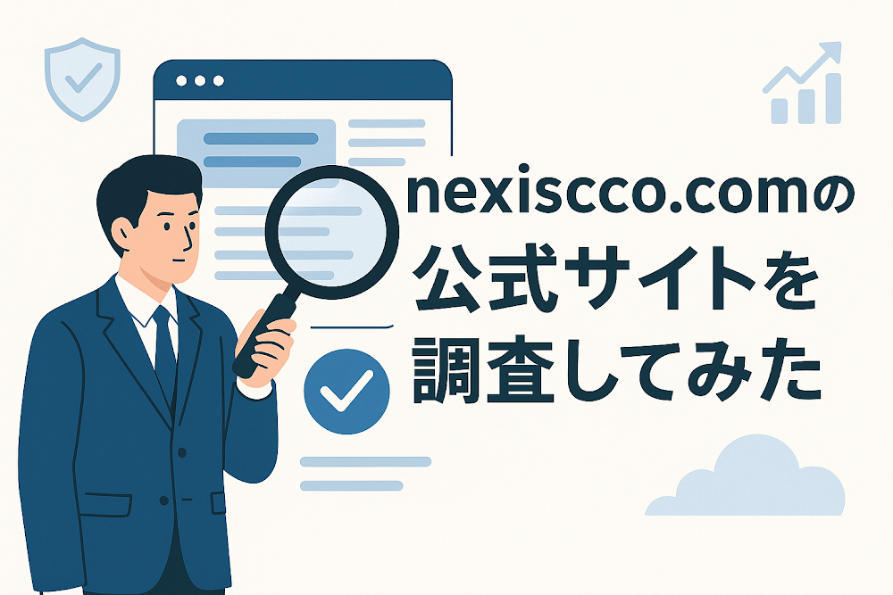 nexiscco.comの公式サイトを調査してみた