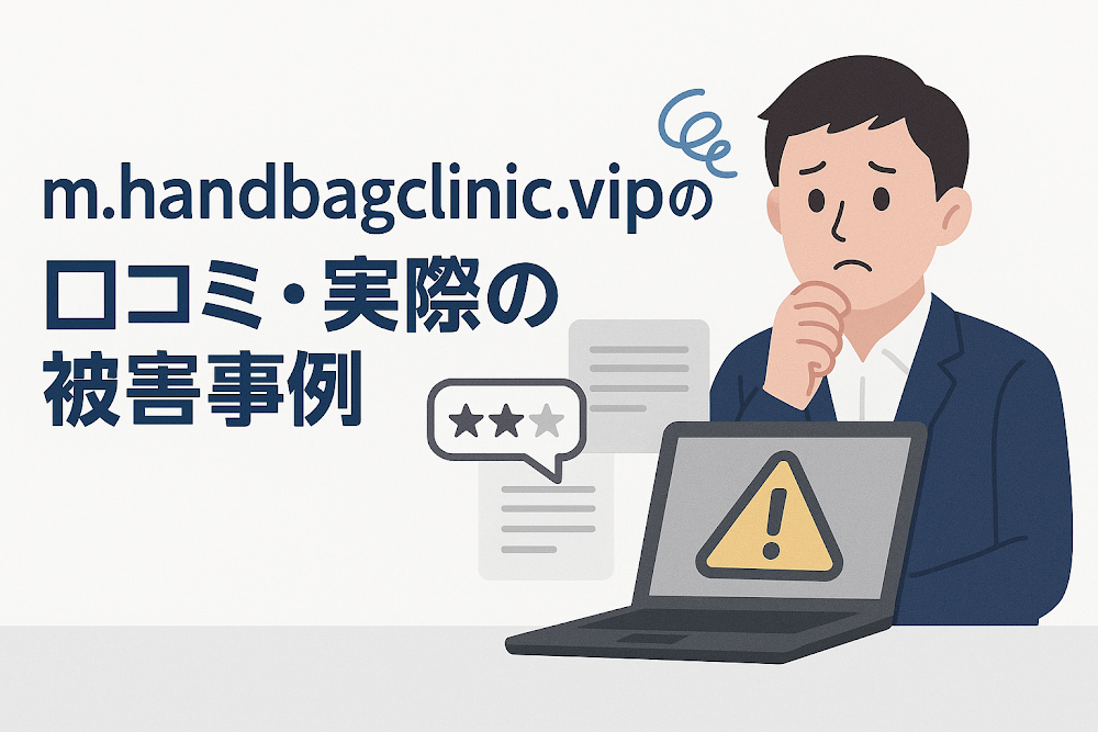 m.handbagclinic.vipの口コミ・実際の被害事例