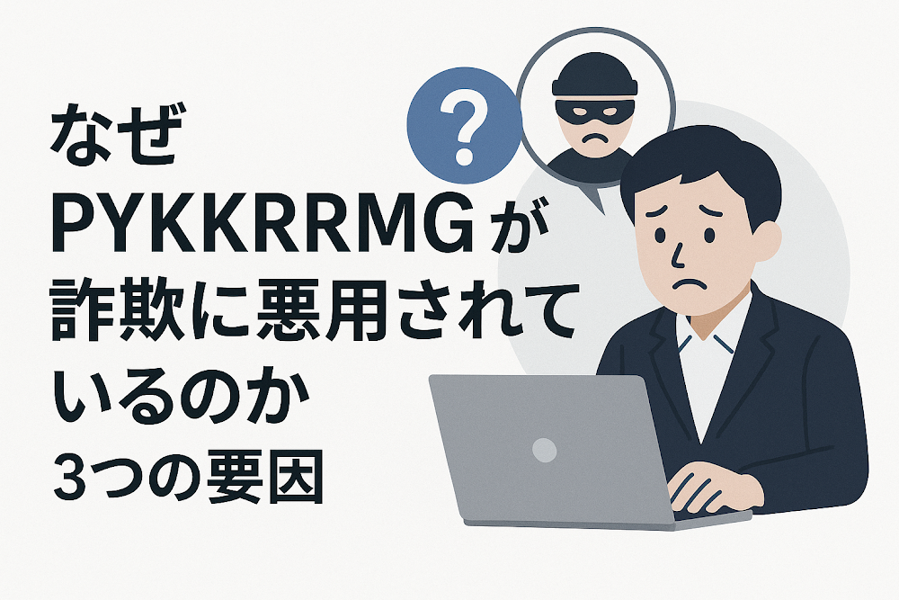 なぜPYKKRRMGが詐欺に悪用されているのか｜3つの要因