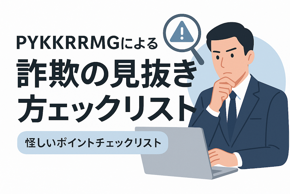 PYKKRRMGによる詐欺の見抜き方｜怪しいポイントチェックリスト