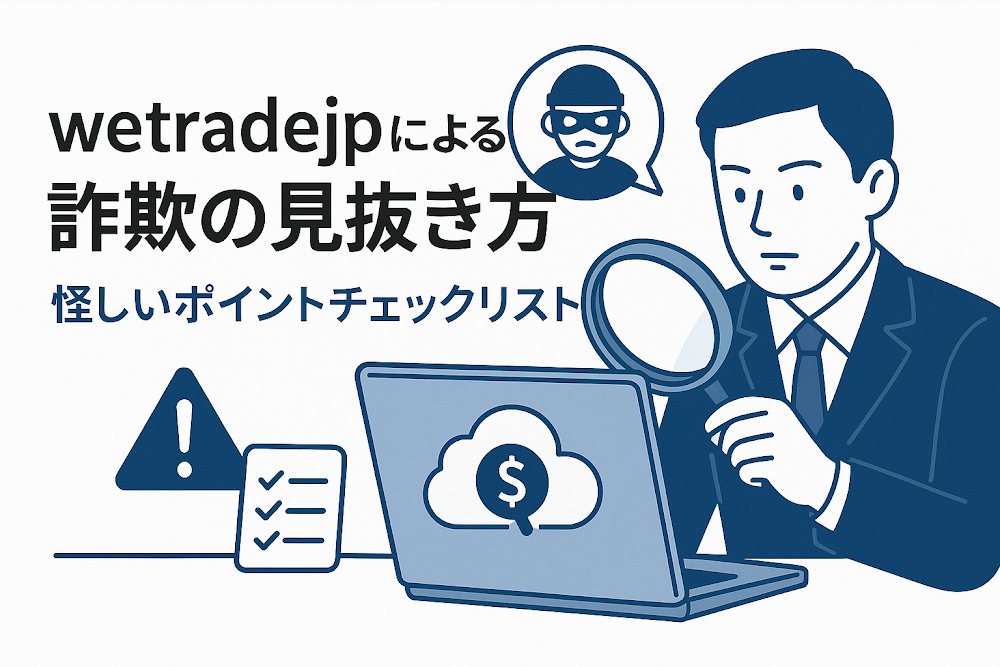 wetradejpによる詐欺の見抜き方｜怪しいポイントチェックリスト