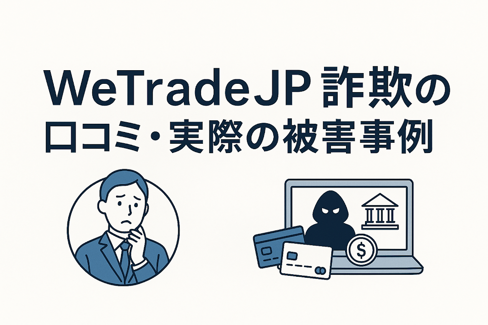 wetradejp詐欺の口コミ・実際の被害事例