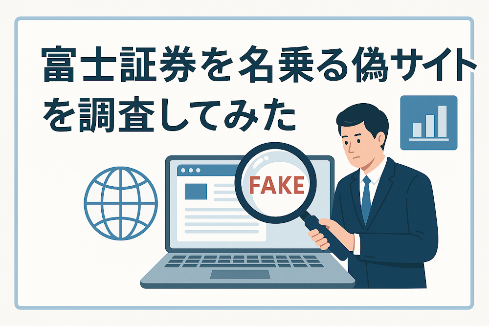 富士証券を名乗る偽サイトを調査してみた