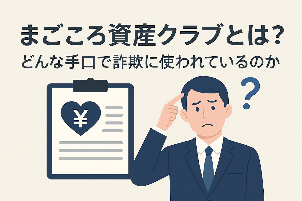 まごころ資産クラブとは？どんな手口で詐欺に使われているのか