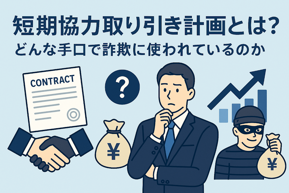 短期協力取り引き計画とは？どんな手口で詐欺に使われているのか