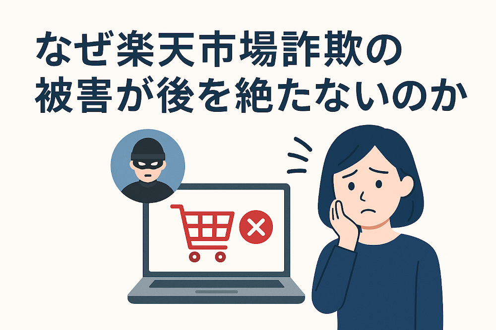 なぜ楽天市場詐欺の被害が後を絶たないのか
