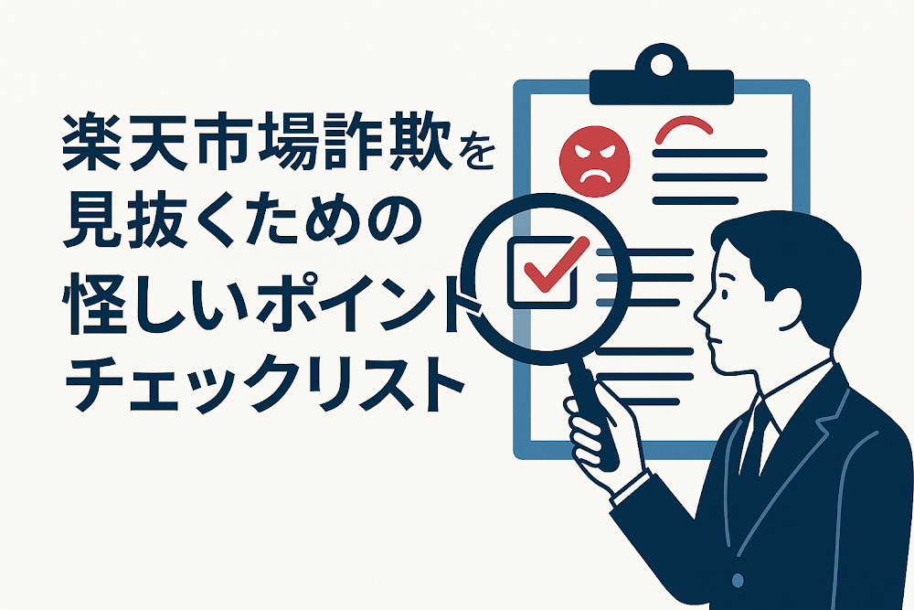 楽天市場詐欺を見抜くための怪しいポイントチェックリスト