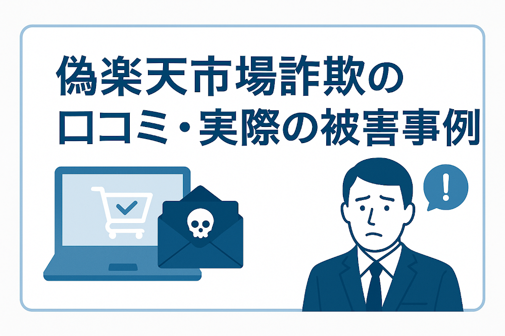 偽楽天市場詐欺の口コミ・実際の被害事例