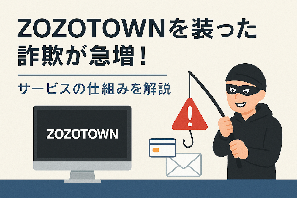 ZOZOTOWNを装った詐欺が急増!サービスの仕組みを解説