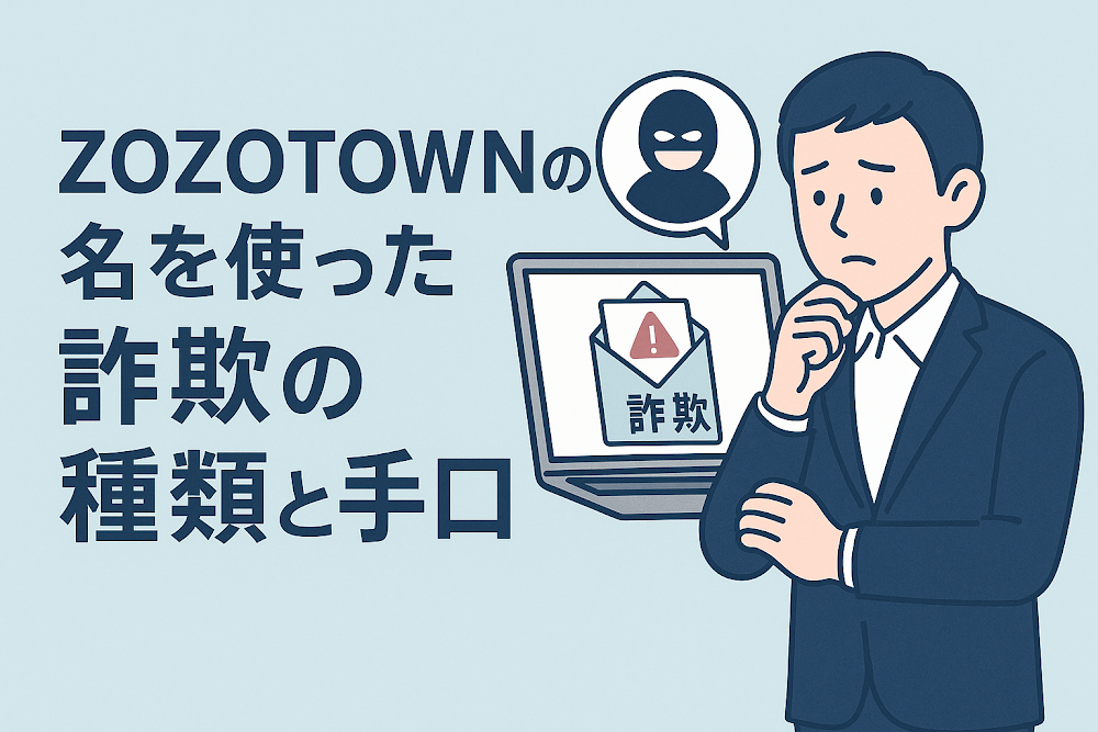 ZOZOTOWNの名を使った詐欺の種類と手口