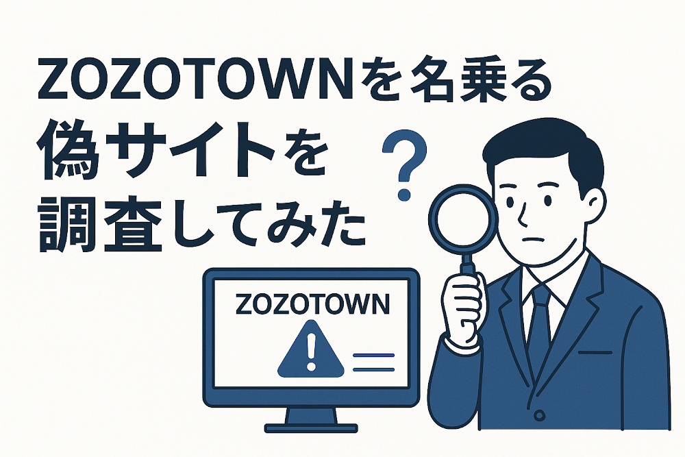 ZOZOTOWNを名乗る偽サイトを調査してみた