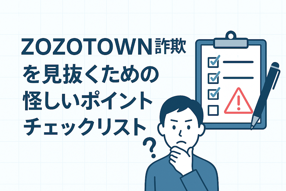 ZOZOTOWN詐欺を見抜くための怪しいポイントチェックリスト