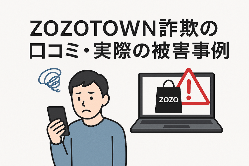 ZOZOTOWN詐欺の口コミ・実際の被害事例