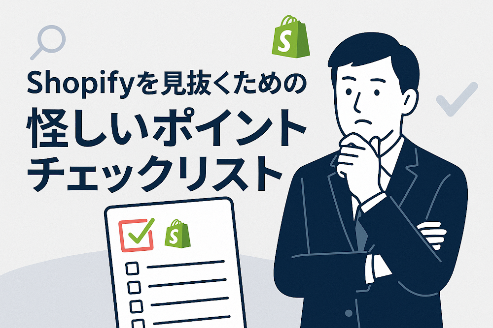 Shopifyを見抜くための怪しいポイントチェックリスト