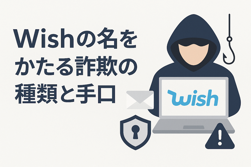 Wishの名をかたる詐欺の種類と手口