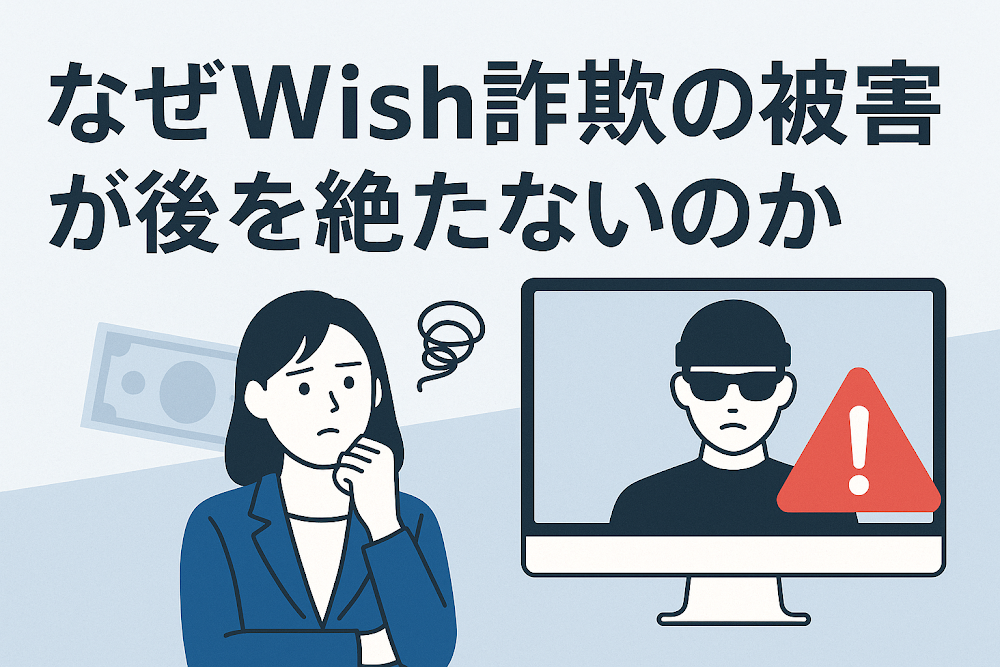 なぜWish詐欺の被害が後を絶たないのか