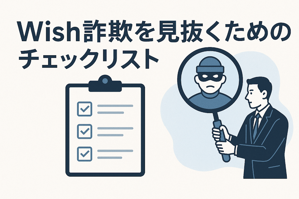 Wish詐欺を見抜くためのチェックリスト
