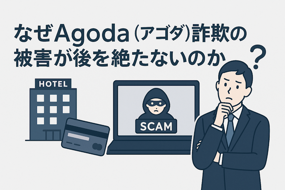 なぜAGODA（アゴダ）詐欺の被害が後を絶たないのか