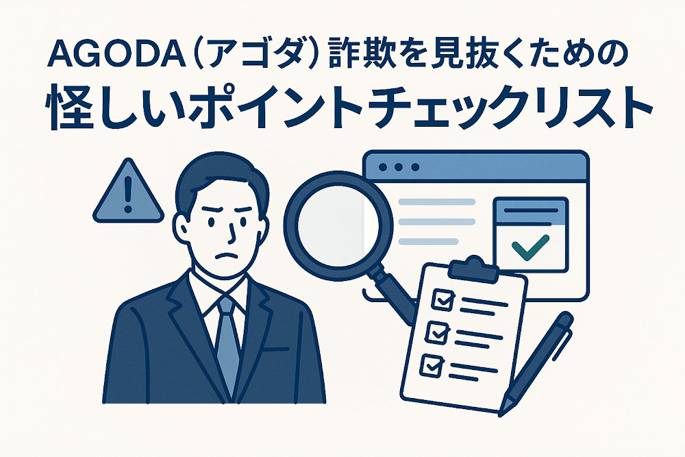 AGODA（アゴダ）詐欺を見抜くための怪しいポイントチェックリスト