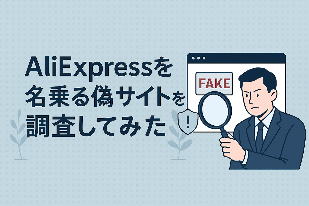 AliExpressを名乗る偽サイトを調査してみた