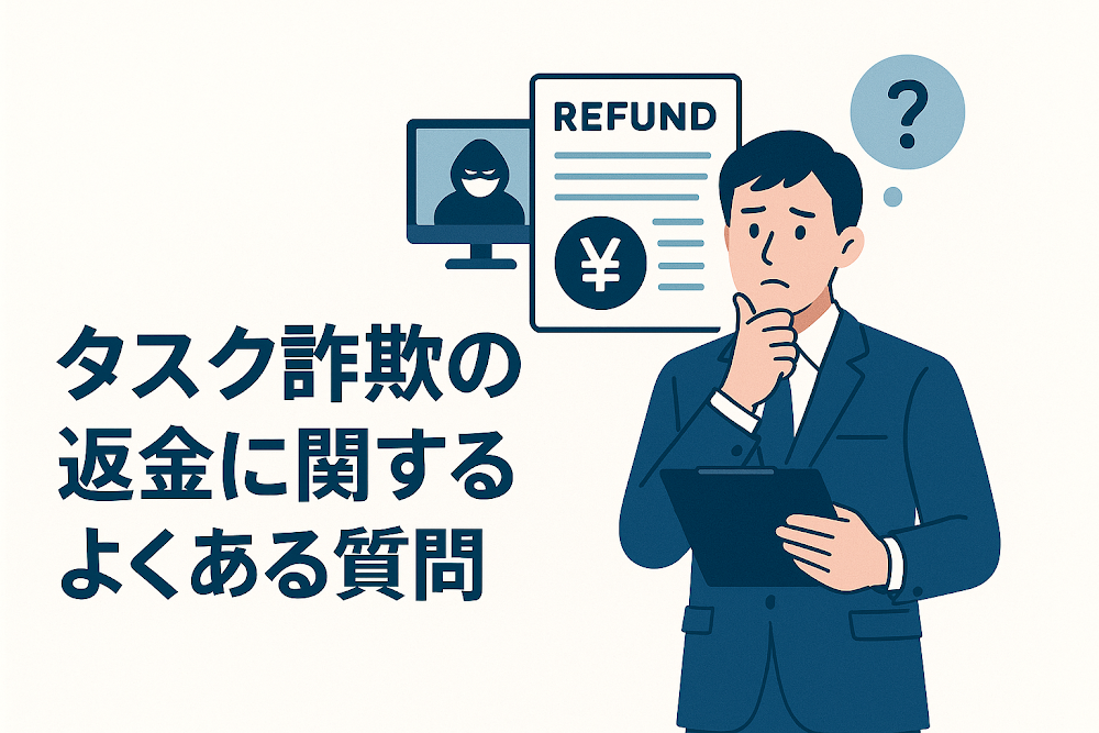 タスク詐欺の返金に関するよくある質問