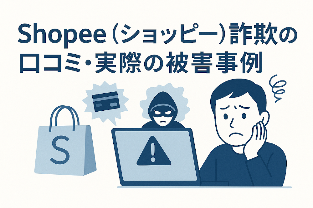 Shopee（ショッピー）詐欺の口コミ・実際の被害事例