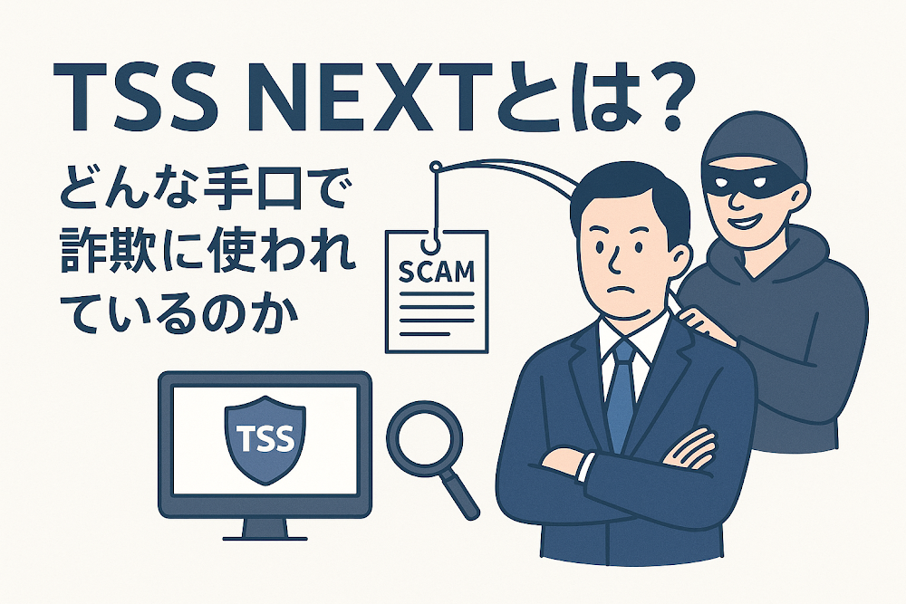 TSS NEXTとは？どんな手口で詐欺に使われているのか