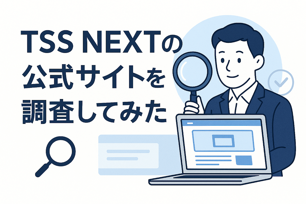 TSS NEXTの公式サイトを調査してみた