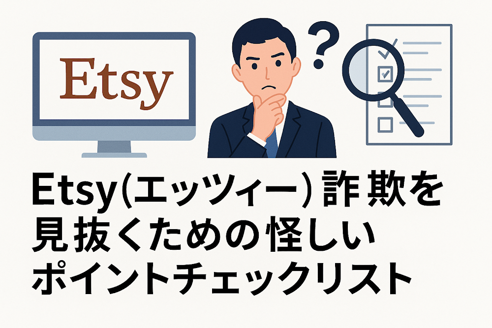 Etsy(エッツィー)詐欺を見抜くための怪しいポイントチェックリスト