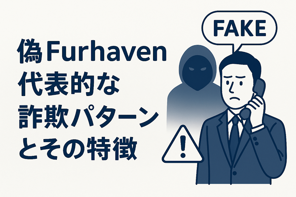 偽Furhavenの代表的な詐欺パターンとその特徴