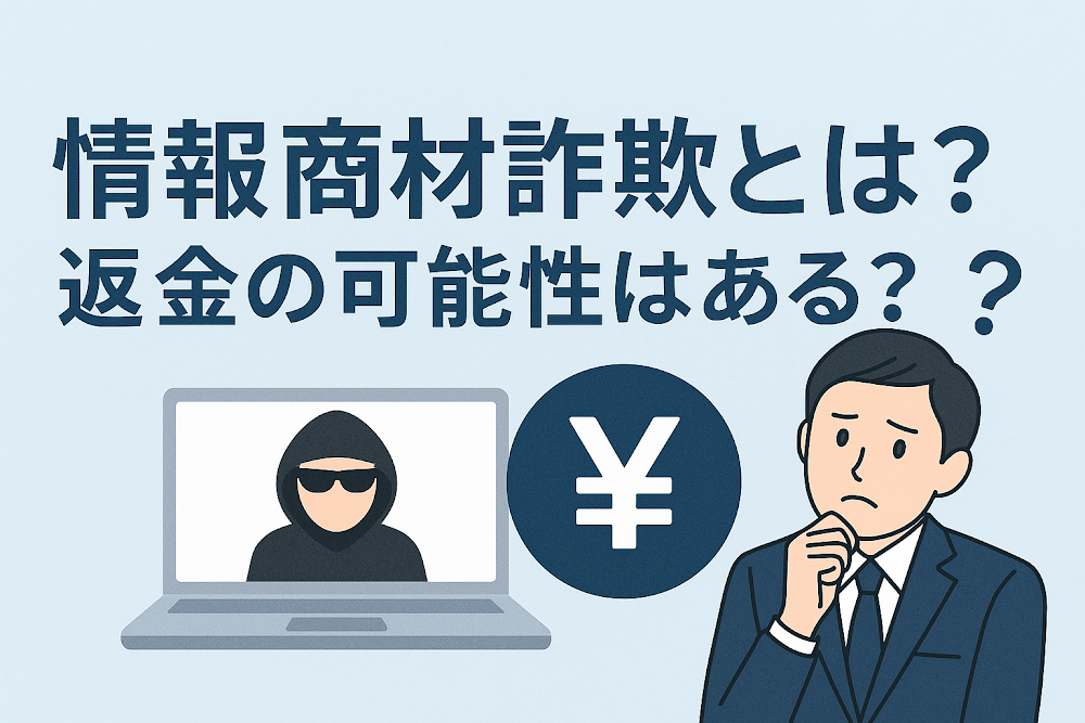 情報商材詐欺とは？返金の可能性はある？