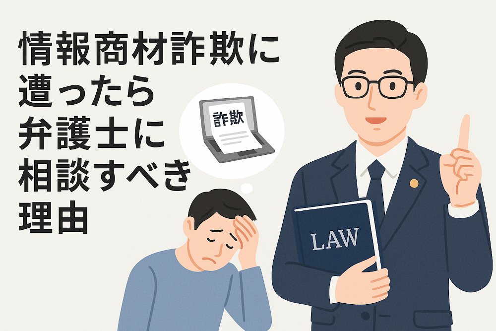 情報商材詐欺に遭ったら弁護士に相談すべき理由