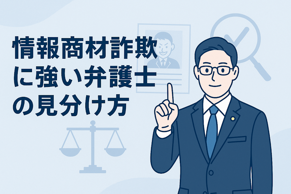 情報商材詐欺に強い弁護士の見分け方