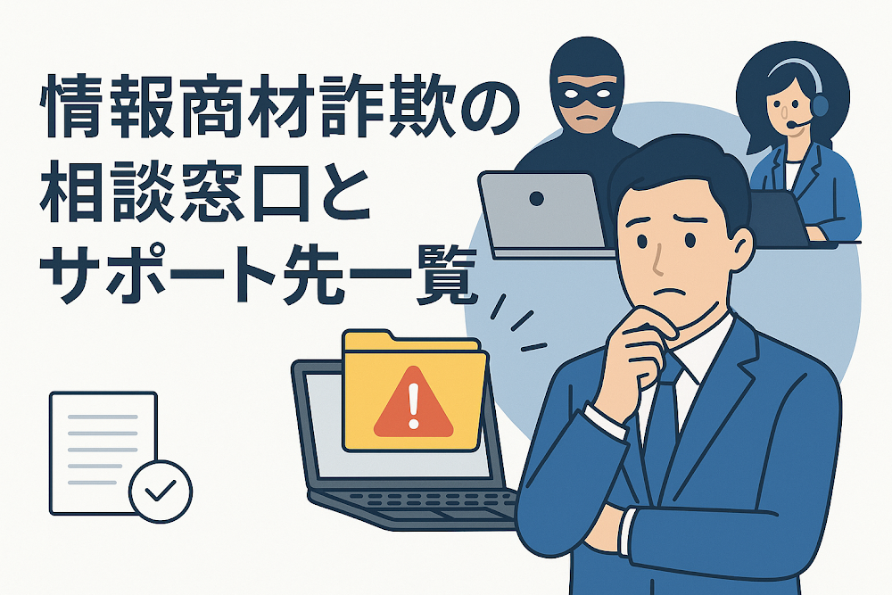 情報商材詐欺の相談窓口とサポート先一覧