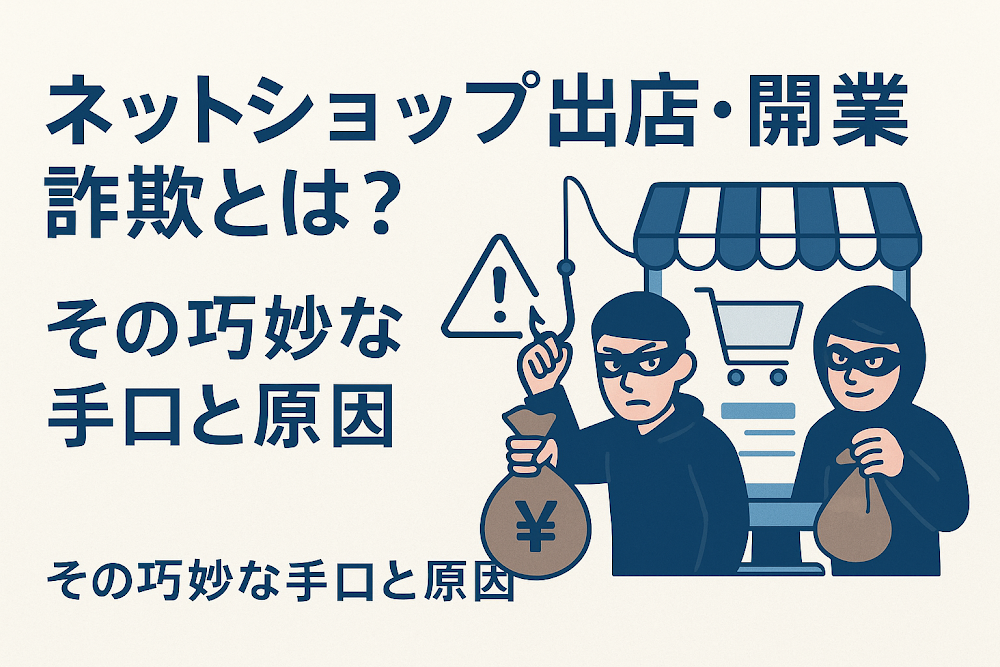 ネットショップ出店・開業詐欺とは？その巧妙な手口と原因