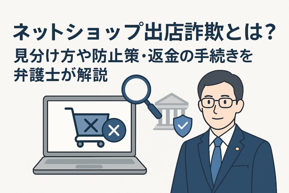 ネットショップ出店詐欺とは？見分け方や防止策・返金の手続きを弁護士が解説