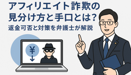 アフィリエイト詐欺の見分け方と手口とは？ 返金可否と対策を弁護士が解説