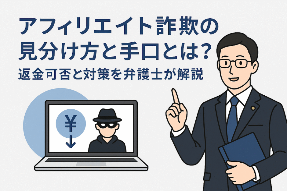 アフィリエイト詐欺の見分け方と手口とは？ 返金可否と対策を弁護士が解説