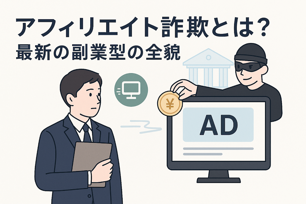 アフィリエイト詐欺とは？ 最新の副業型の全貌