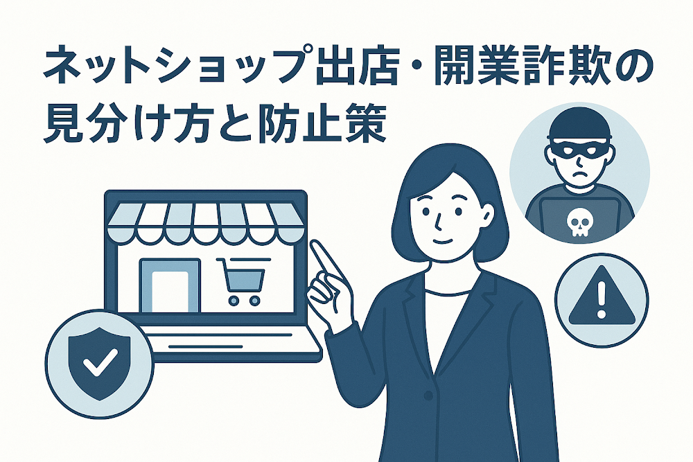 ネットショップ出店・開業詐欺の見分け方と防止策