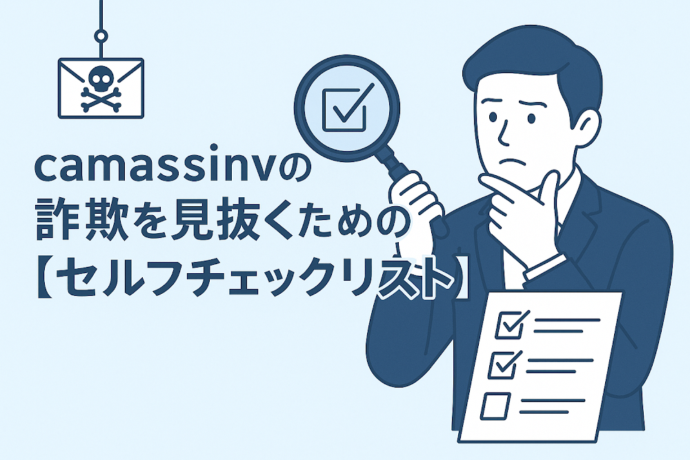 camassinvの詐欺を見抜くための【セルフチェックリスト】