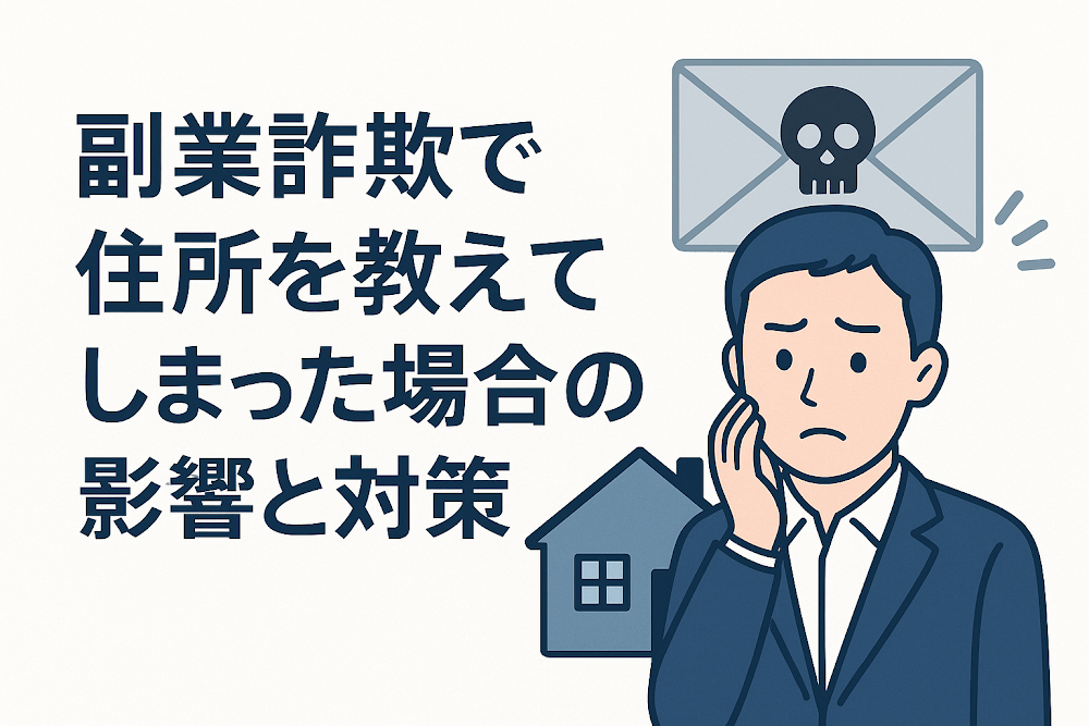 副業詐欺で住所を教えてしまった場合の影響と対策