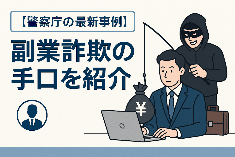 【警察庁の最新事例】副業詐欺の手口を紹介