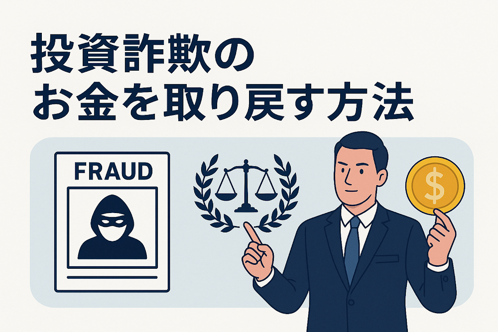 投資詐欺のお金を取り戻す方法