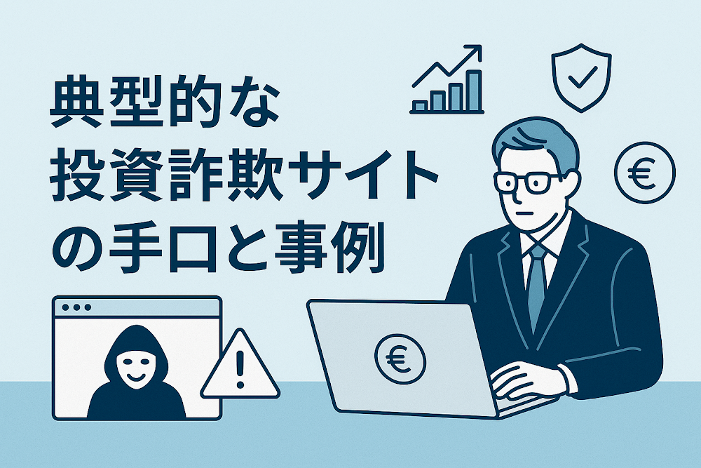 典型的な投資詐欺サイトの手口と事例