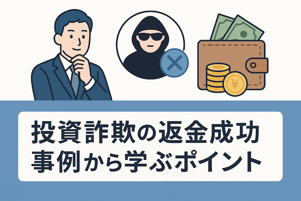 投資詐欺の返金成功事例から学ぶポイント