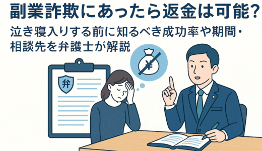 副業詐欺にあったら返金は可能？泣き寝入りする前に知るべき成功率や期間・相談先を弁護士が解説