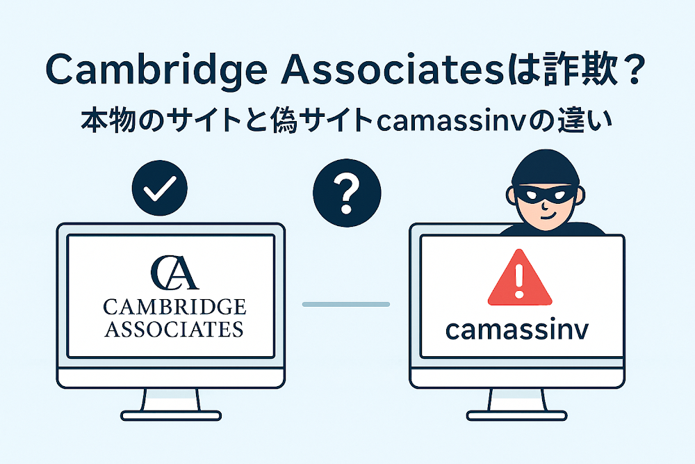 Cambridge Associatesは詐欺？本物のサイトと偽サイトcamassinvの違い