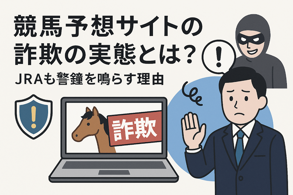 競馬予想サイトの詐欺の実態とは？JRAも警鐘を鳴らす理由